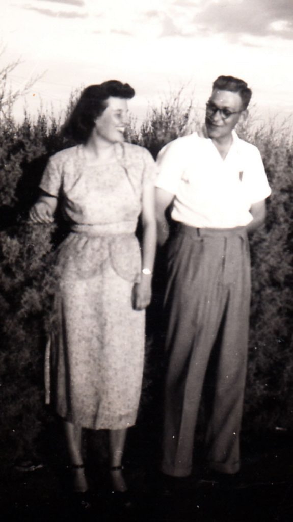 Aletta Visagie and Sampie van den Berg as young people.